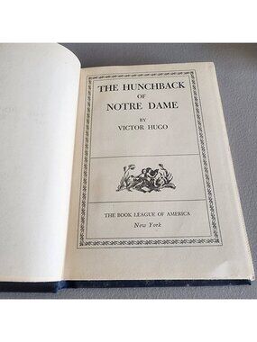 Vintage The Hunchback of Notre Dame by Victor Hugo - Book League of America HC